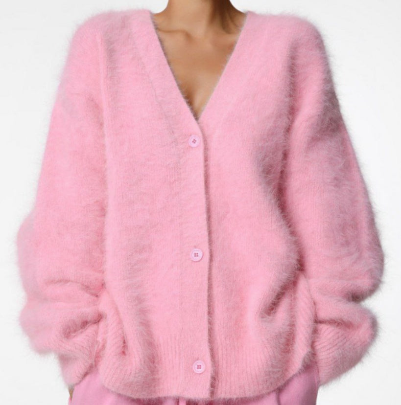 Cardigan Oversize "Nuage" en Maille Duveteuse