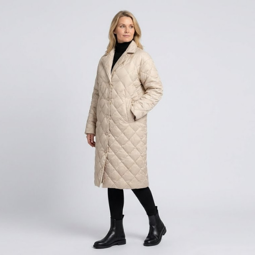 Matilde™ | Cappotto Trapuntato di Media Lunghezza
