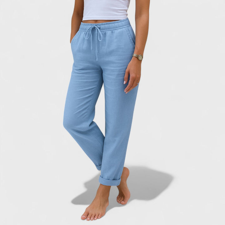 Klára - Ľanové Stretch Nohavice