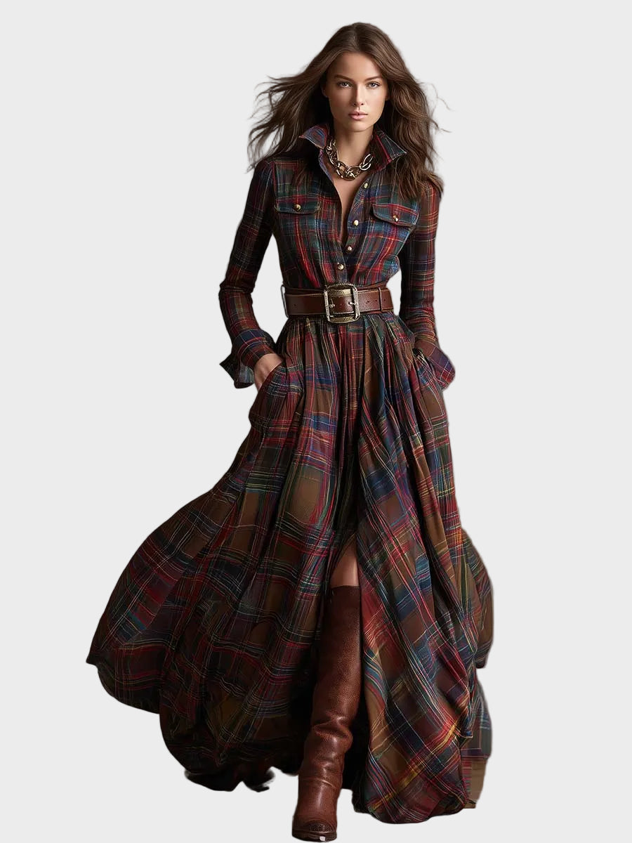 Evelyn - Klasická Elegantná Košeľová Šaty