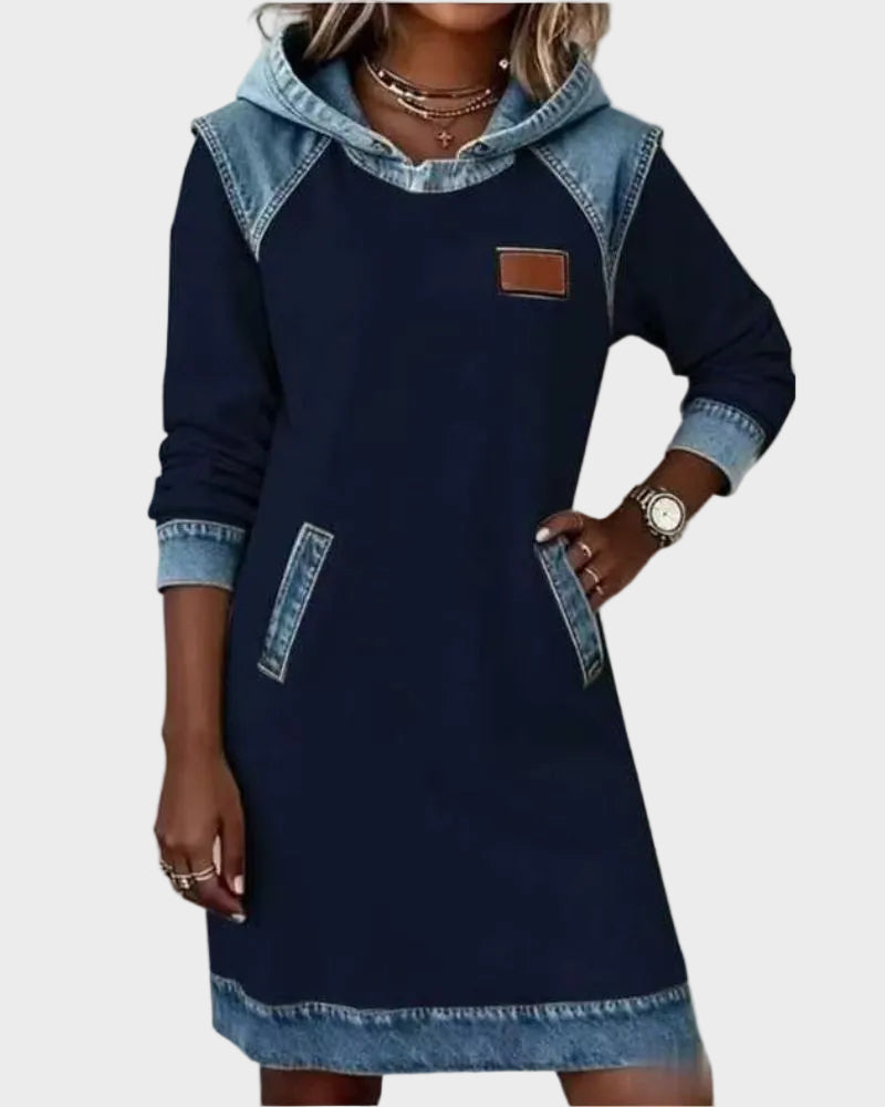 Irena - Džínová sukňa s kapucňou