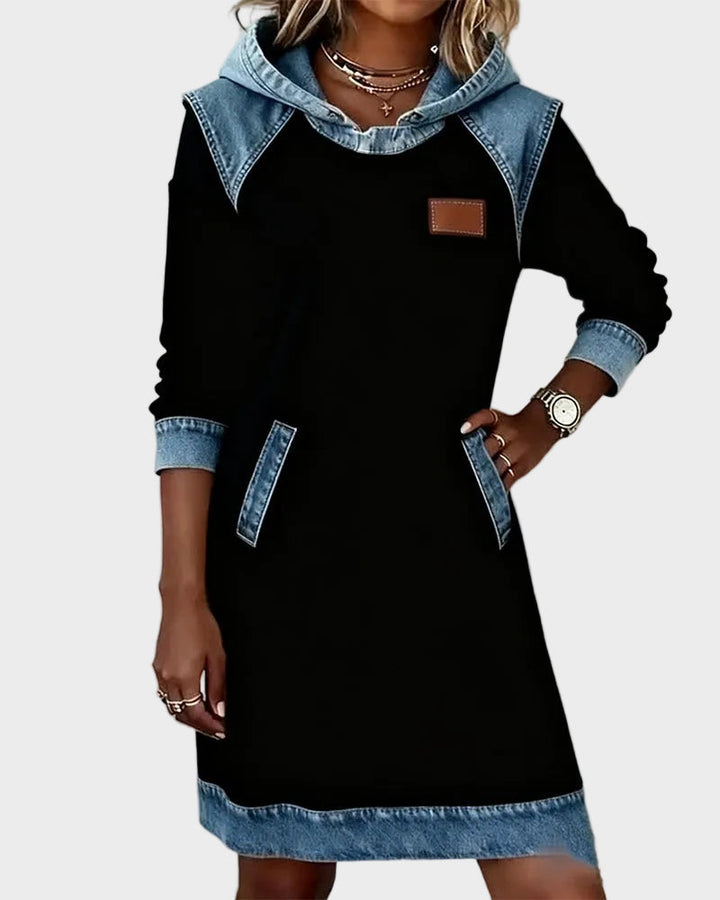 Irena - Džínová sukňa s kapucňou