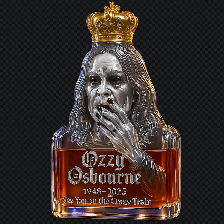 Ozzy Uvidíme sa na bláznivom vlaku Whiskey fľaša