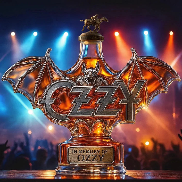Na pamiatku Ozzyho Osbournea Whiskey fľaša
