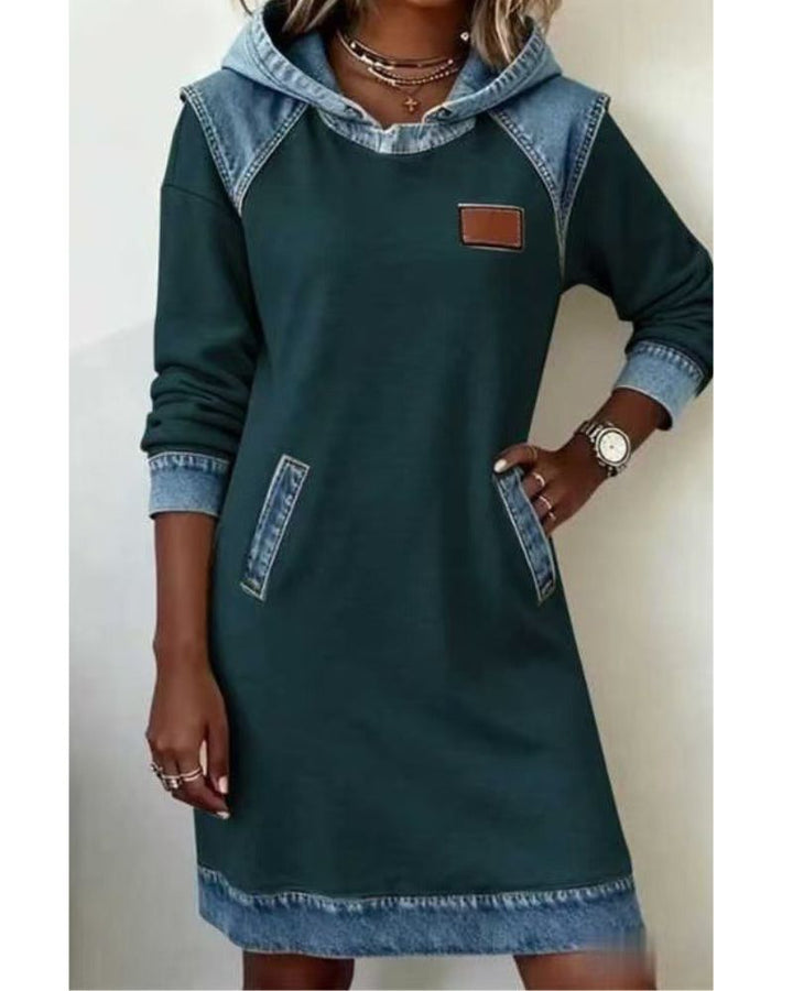 Irena - Džínová sukňa s kapucňou