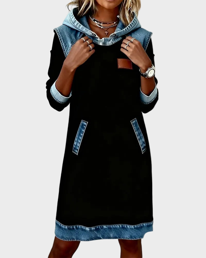 Irena - Džínová sukňa s kapucňou