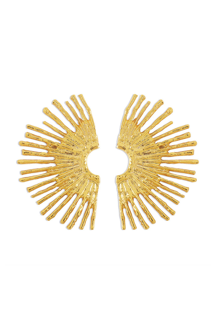 NÁUŠNICE Z KOVU S VLNITÝM OKRAJOM