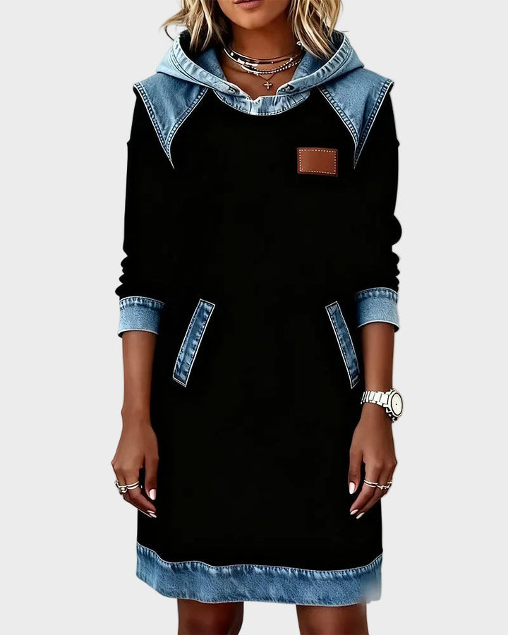 Irena - Džínová sukňa s kapucňou