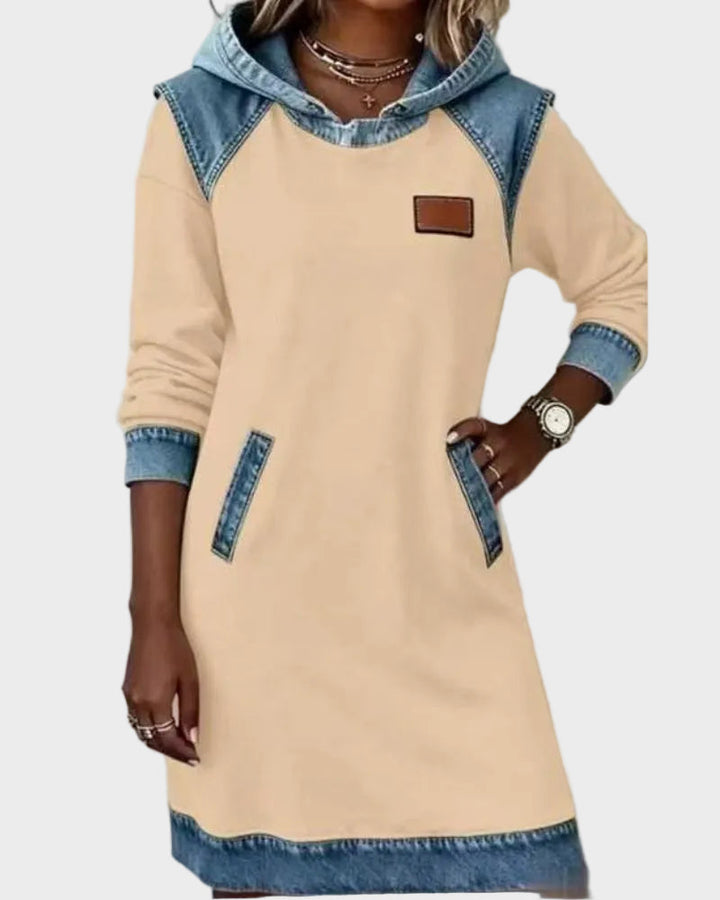 Irena - Džínová sukňa s kapucňou