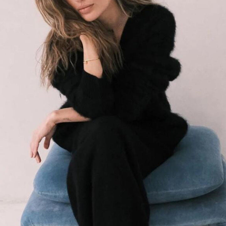 Cardigan Oversize "Nuage" en Maille Duveteuse