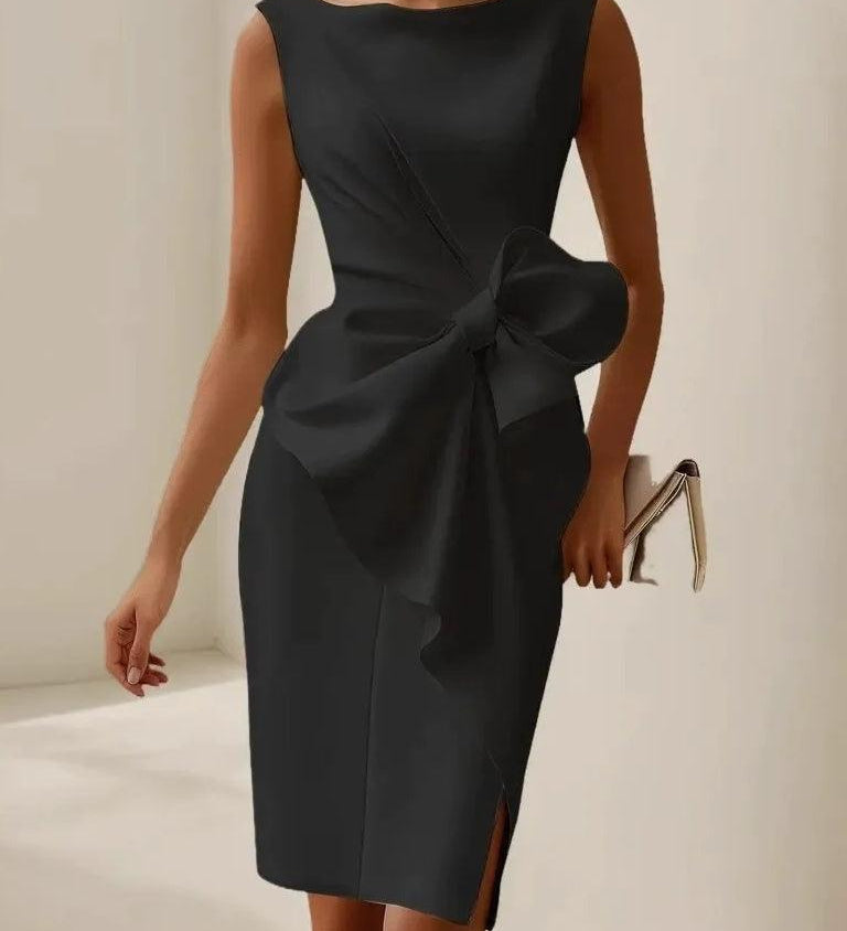 Patricia – Midi šaty s kravatou, letný look