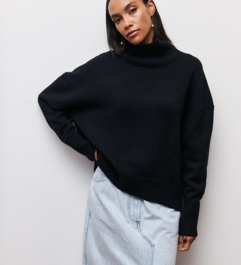 Pull Maille Col Montant