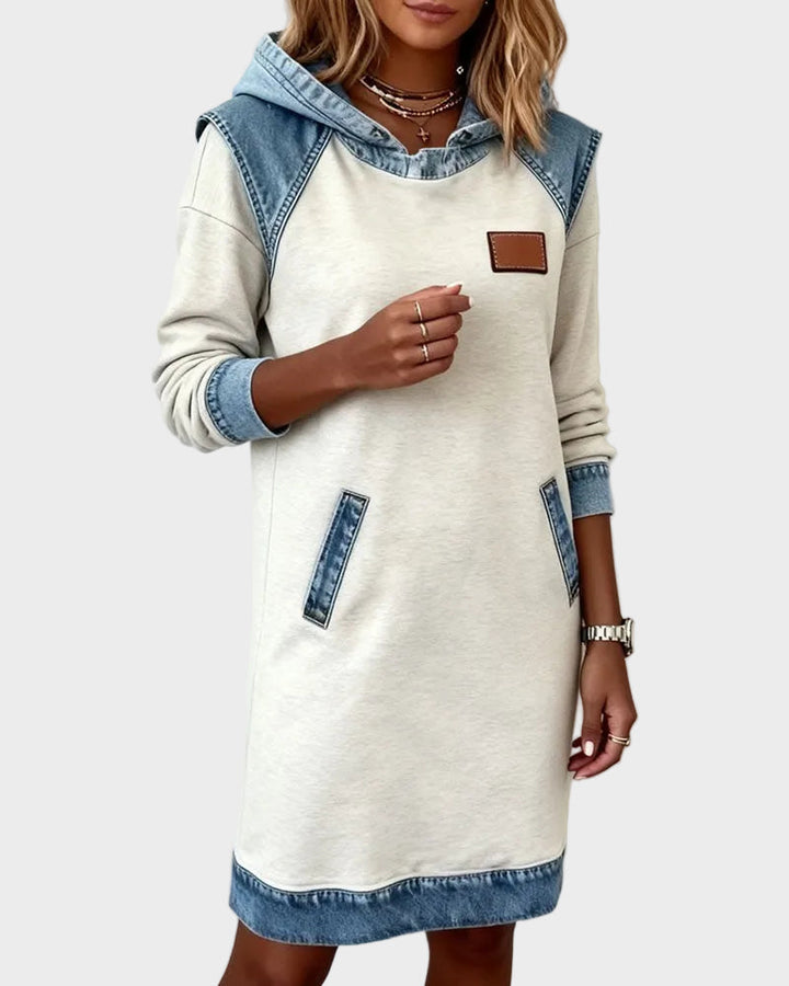 Irena - Džínová sukňa s kapucňou