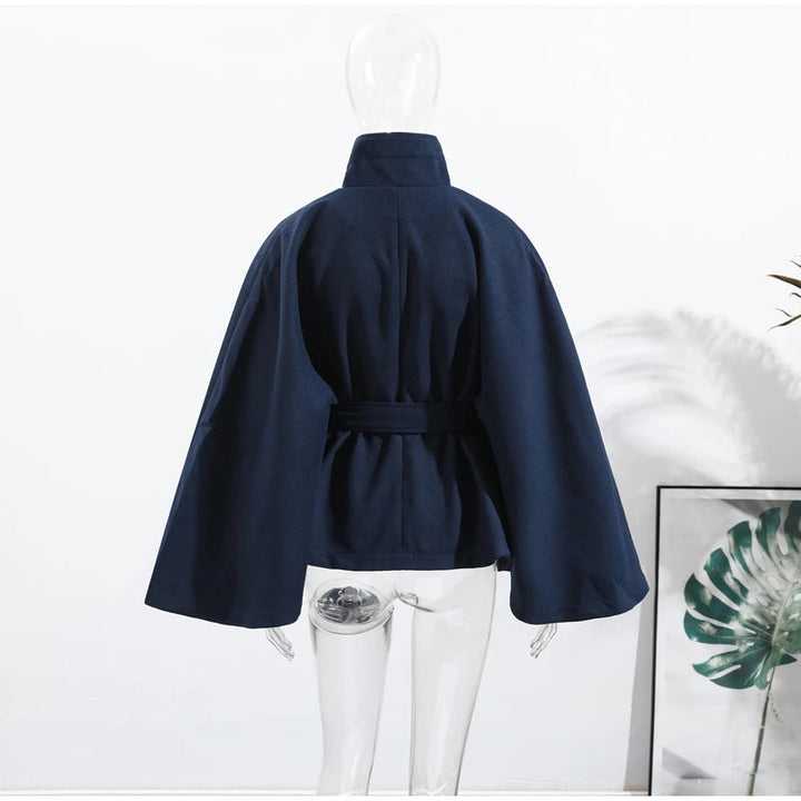 Veste Cape "Éléonore" à Ceinture