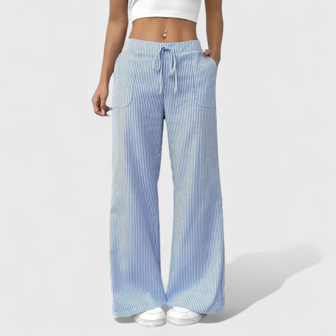 Dominique - Pohodlné Široké Nohavice