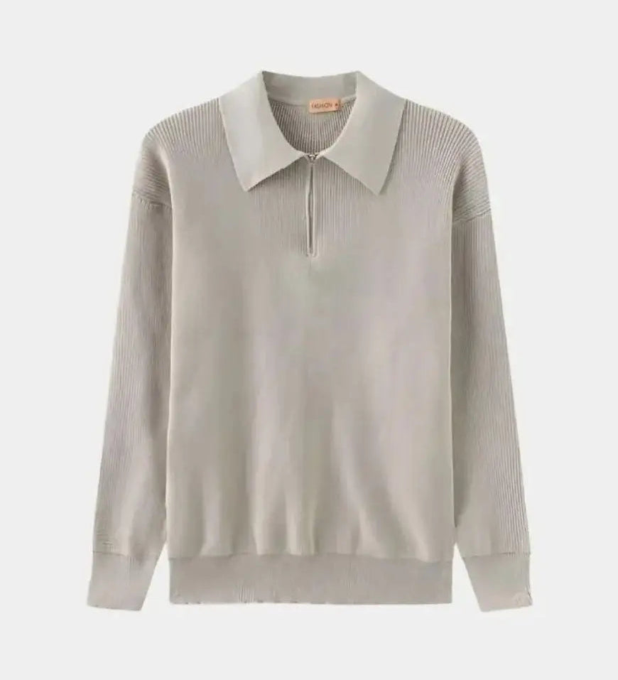 David™ | Zip Polo Pullover