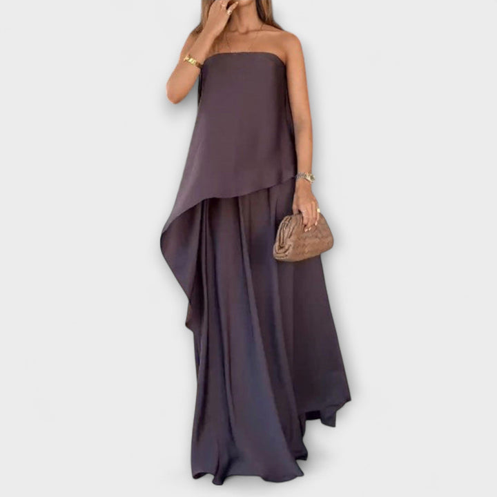 Ruby  ｜ Štýlový top bez ramienok a sukňa