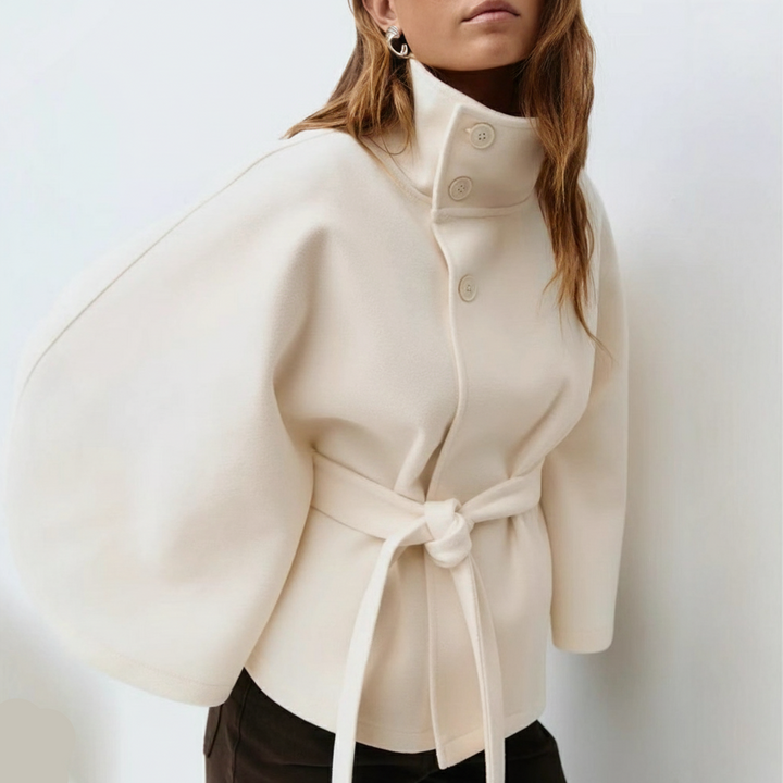 Veste Cape "Éléonore" à Ceinture
