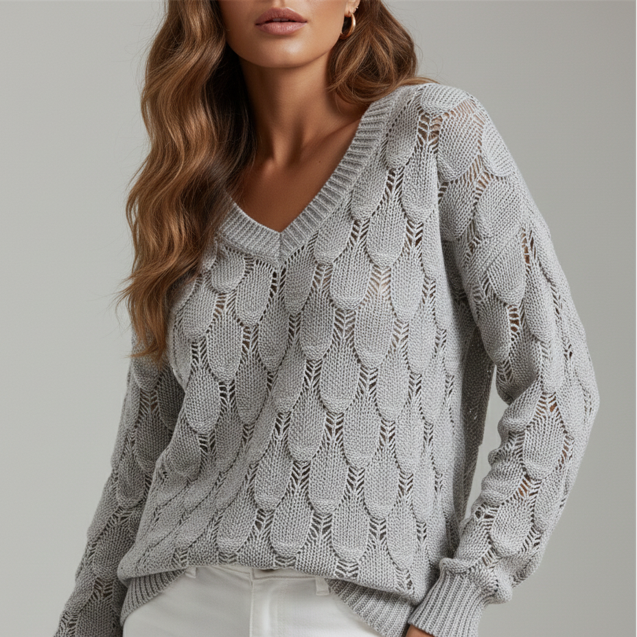 Le Pull "Éclat de Feuille"