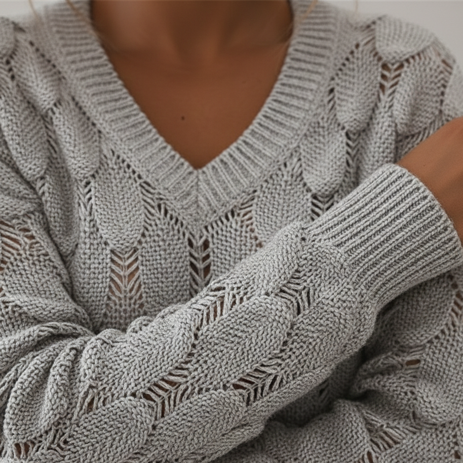 Le Pull "Éclat de Feuille"