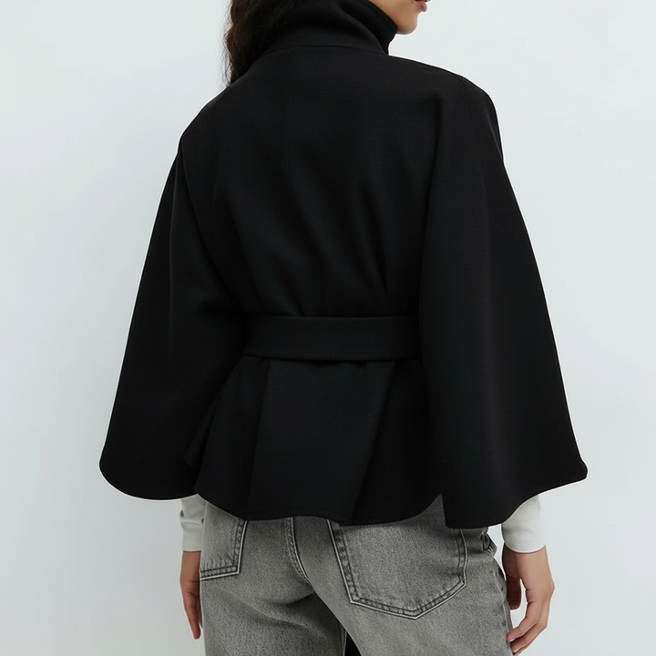 Veste Cape "Éléonore" à Ceinture