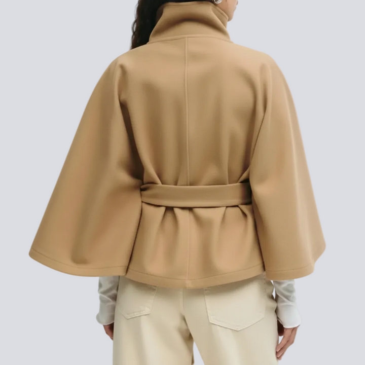 Veste Cape "Éléonore" à Ceinture