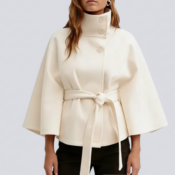 Veste Cape "Éléonore" à Ceinture