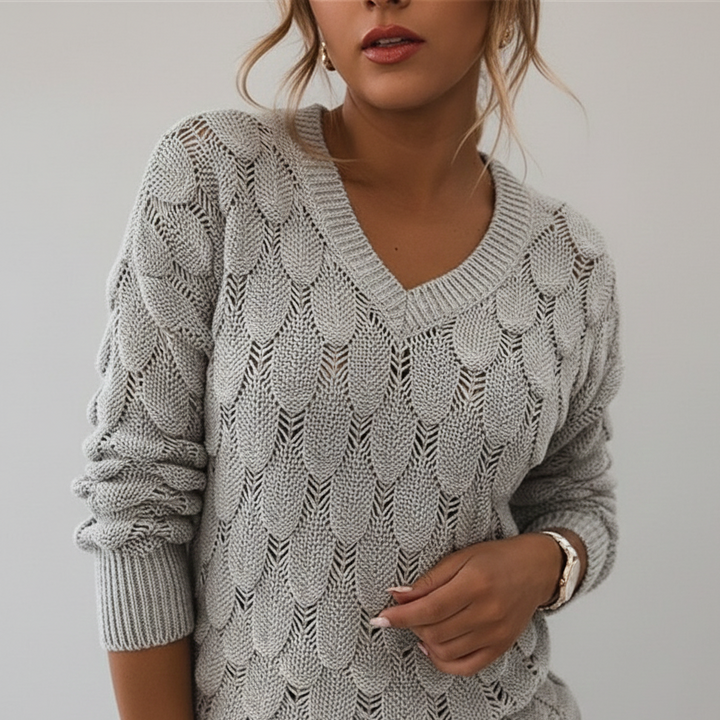 Le Pull "Éclat de Feuille"