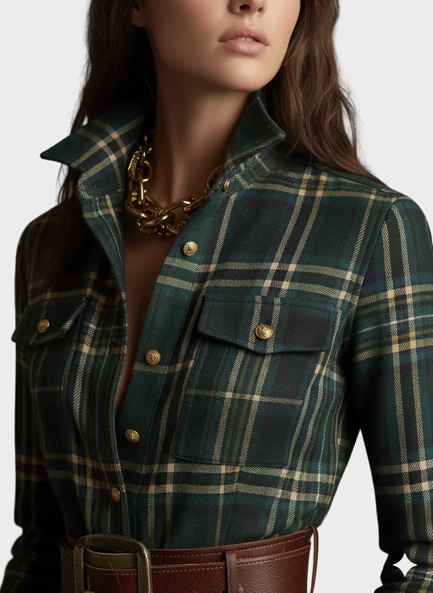 Evelyn - Klasická Elegantná Košeľová Šaty