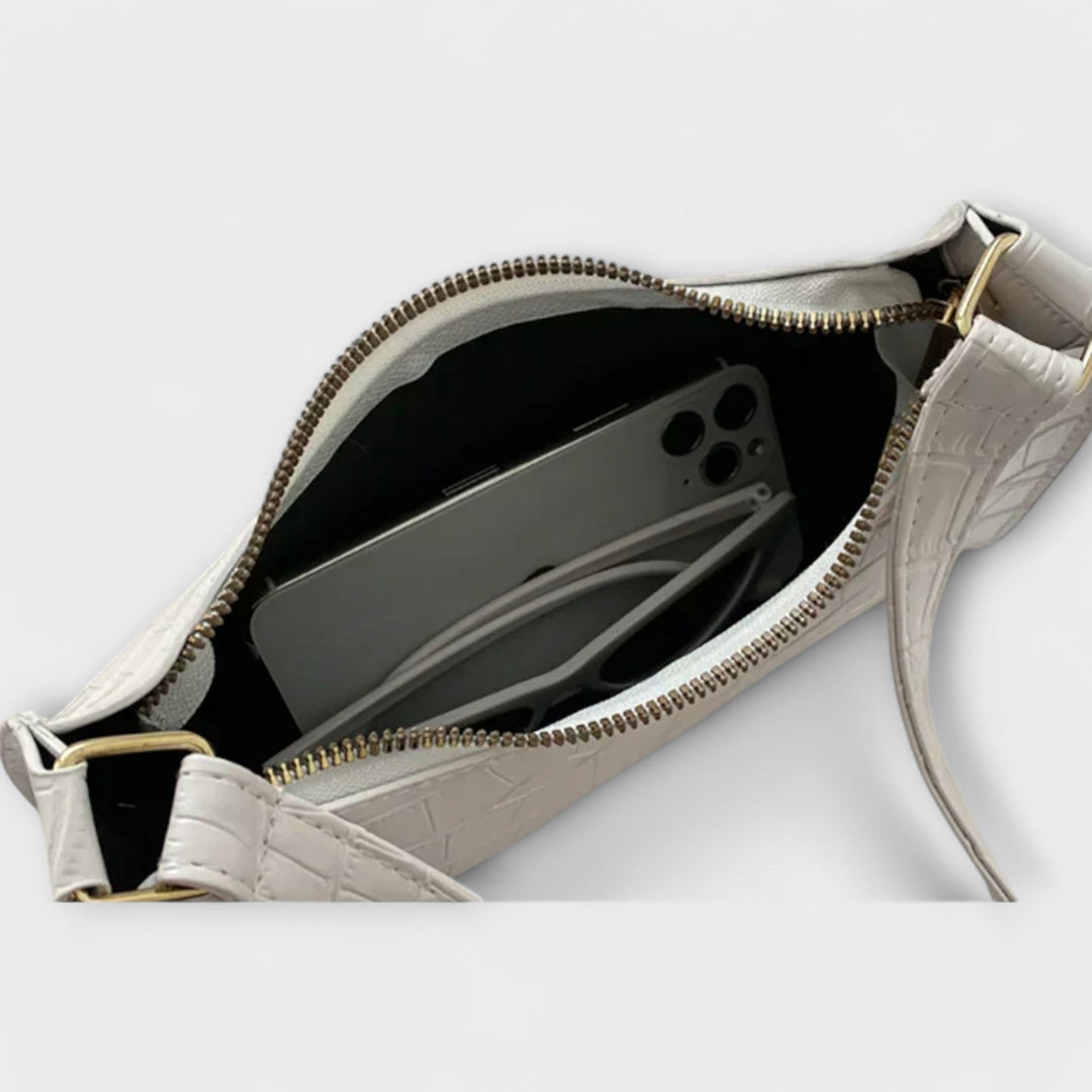 Monika｜Lesklá kožená taška