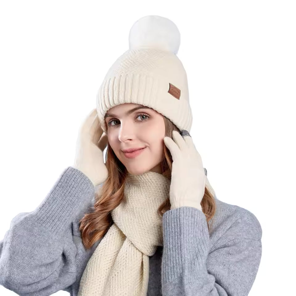 Ensemble Hiver (Bonnet, Écharpe & Gants)