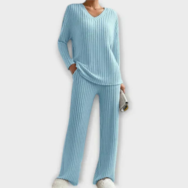 Denisa  ｜Ribbed Lounge Set