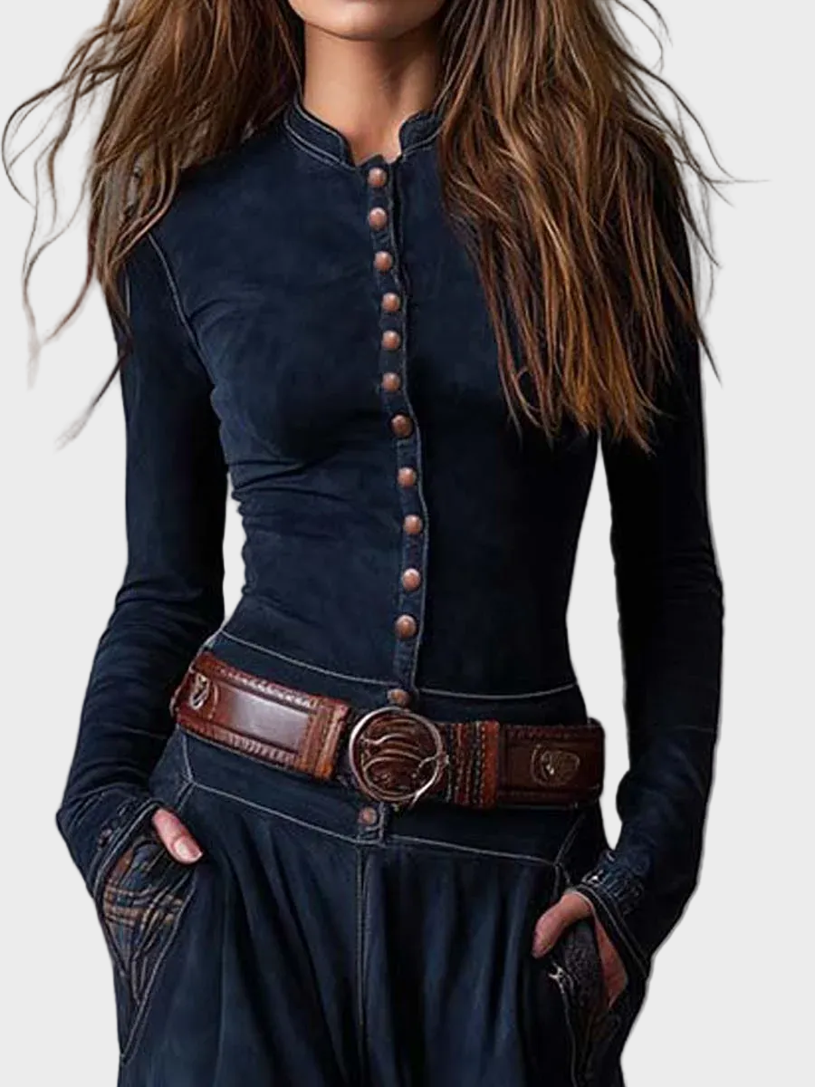 Helena - Granátová zamatová maxi šaty s opaskom