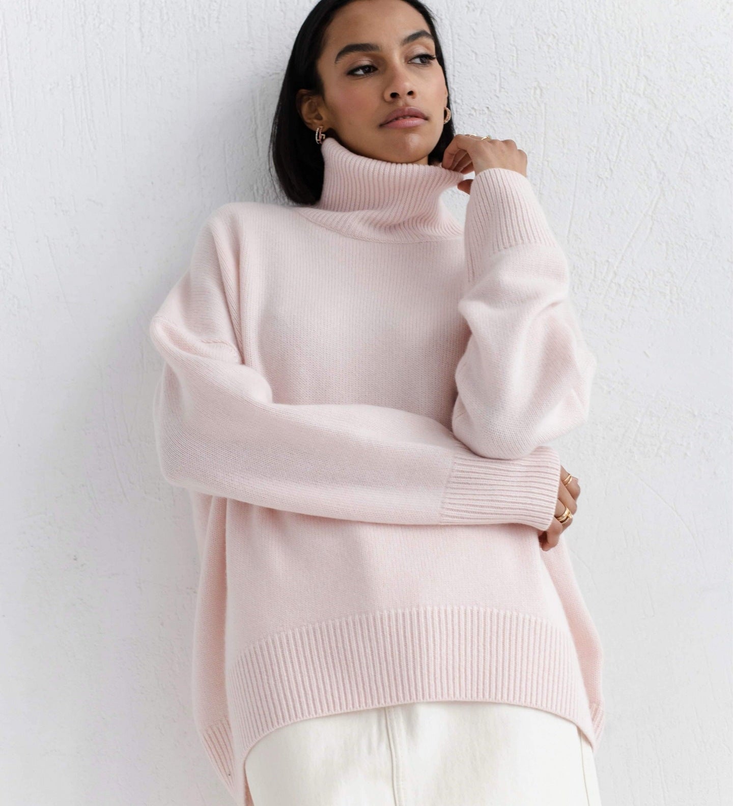 Pull Maille Col Montant
