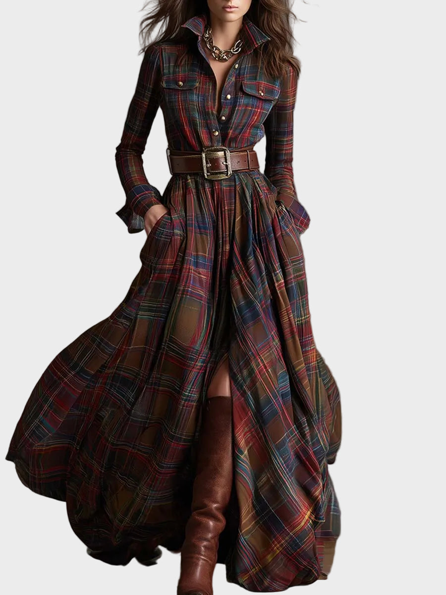 Evelyn - Klasická Elegantná Košeľová Šaty