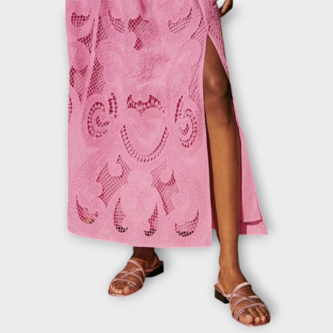 Milla  ｜ Ohromujúci set s výrezmi a čipkou