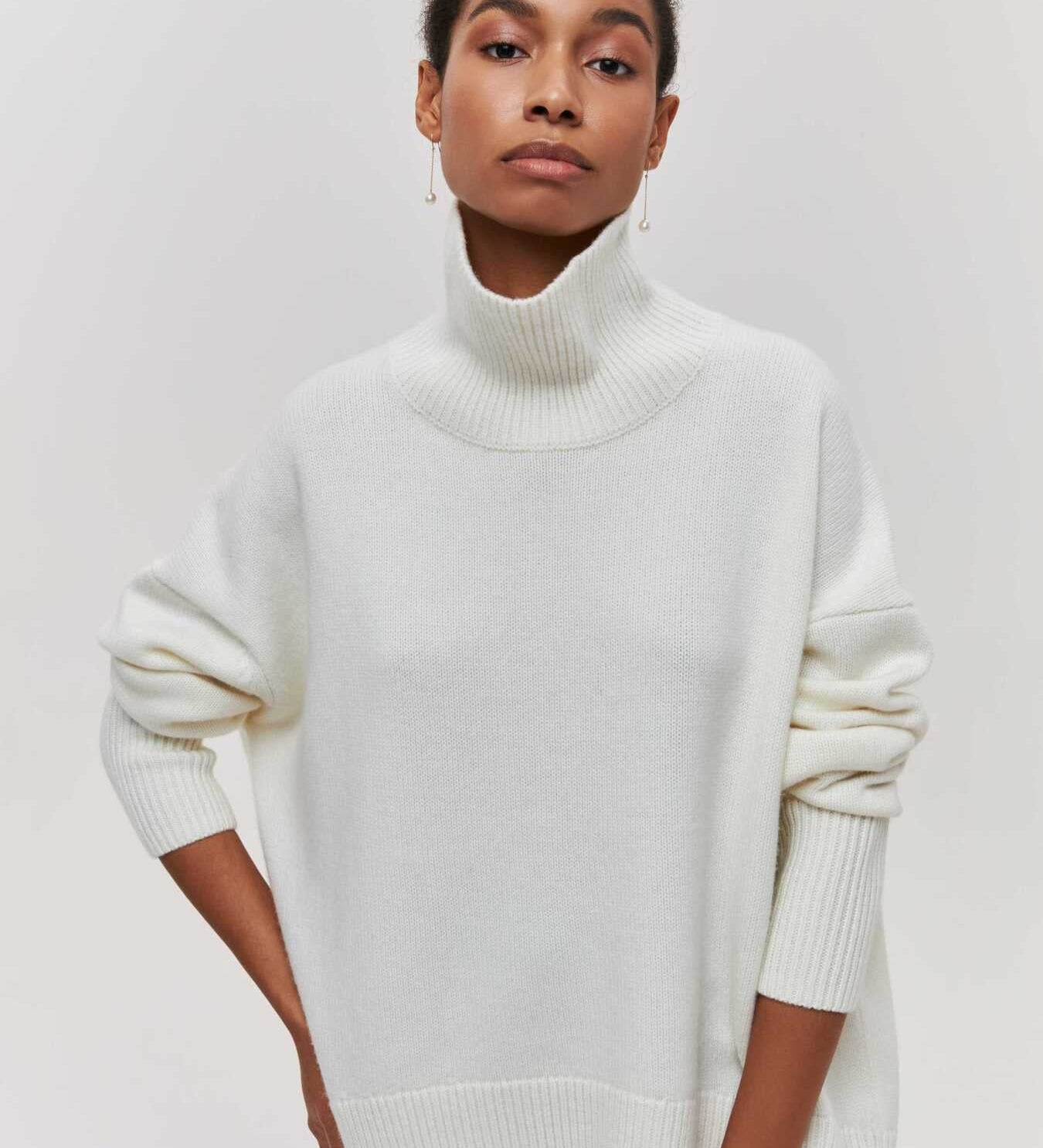 Pull Maille Col Montant