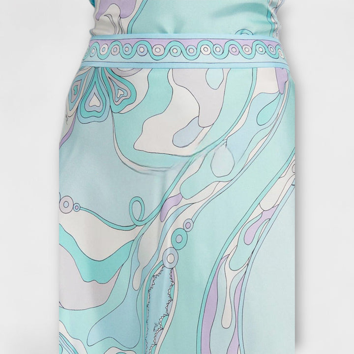 Everly  ｜ Sada z topu s náprsenkou a asymetrickej midi sukne