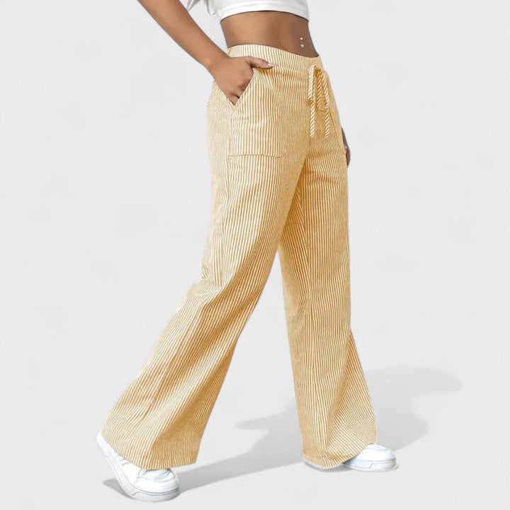 Dominique - Pohodlné Široké Nohavice