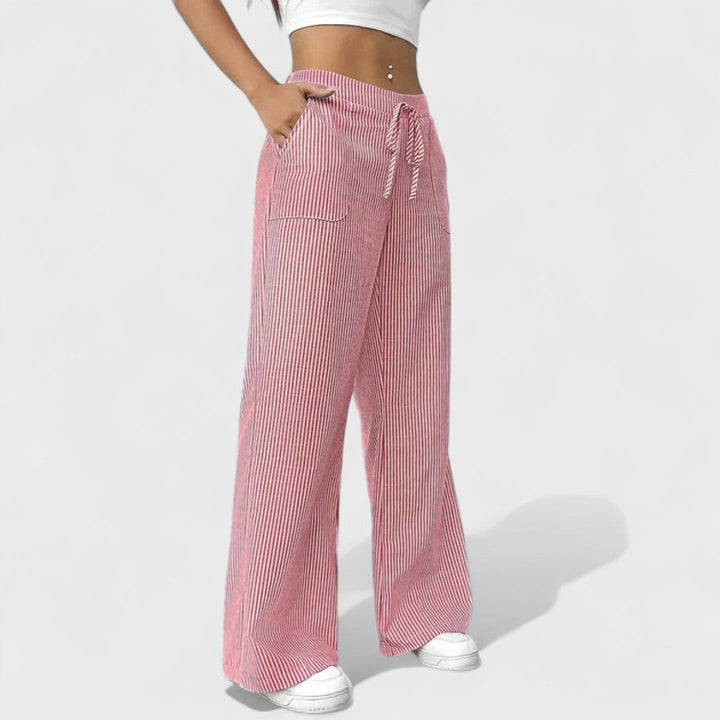 Dominique - Pohodlné Široké Nohavice