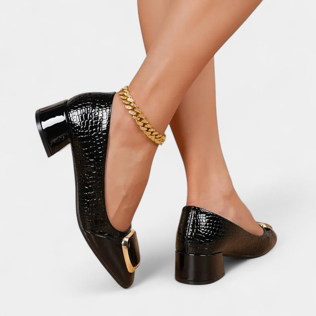 Sabina – Elegantné topánky na blokovom podpätku