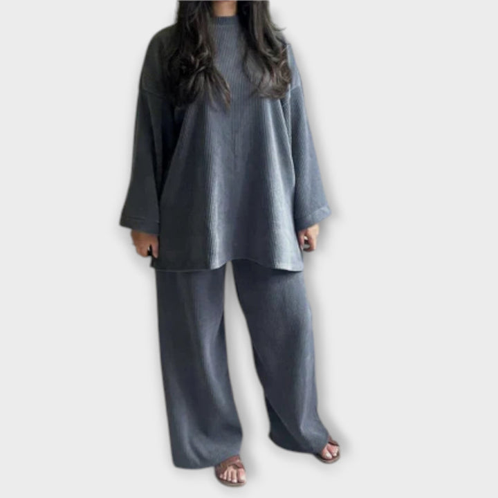 Ingrid  ｜Set v nadmernej veľkosti - Rífsovaný štýl